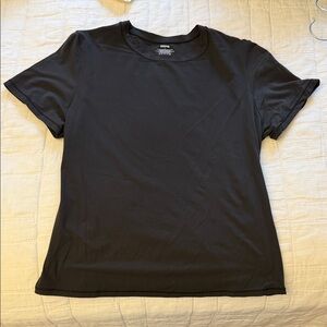 SKIMS Black Crewneck Short Sleeve Tee